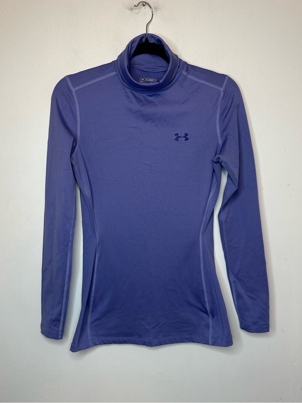 Under Armour Women's Purple ColdGear Fitted Long Sleeve Shirt Size S Small